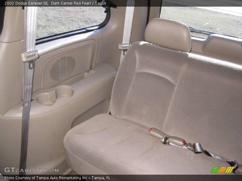 Dark Garnet Red Pearl / Taupe 2002 Dodge Caravan SE