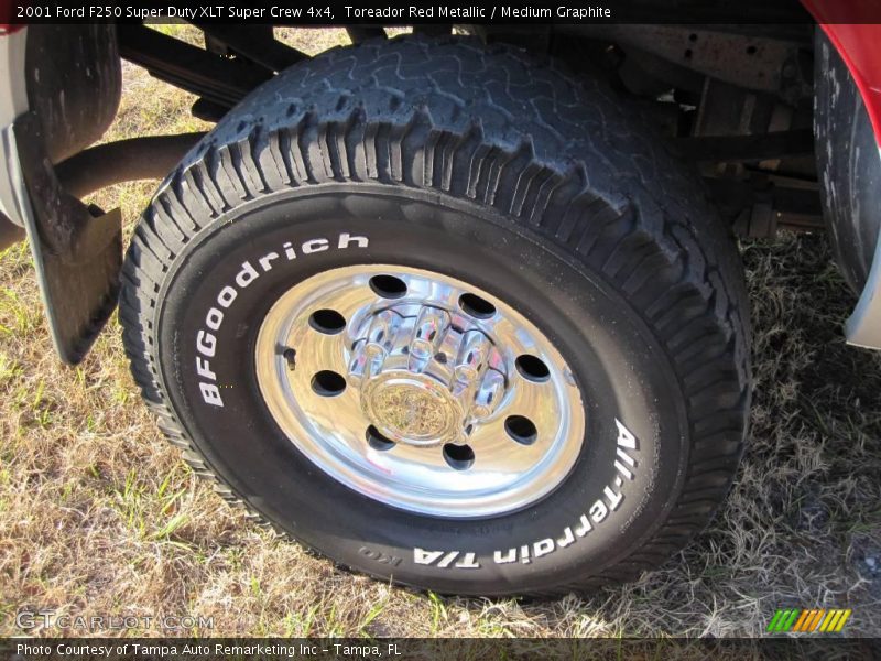 Toreador Red Metallic / Medium Graphite 2001 Ford F250 Super Duty XLT Super Crew 4x4