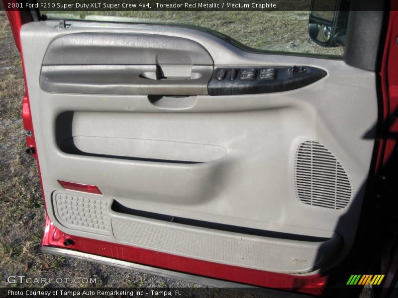 Toreador Red Metallic / Medium Graphite 2001 Ford F250 Super Duty XLT Super Crew 4x4