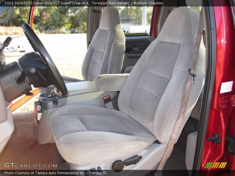 Toreador Red Metallic / Medium Graphite 2001 Ford F250 Super Duty XLT Super Crew 4x4
