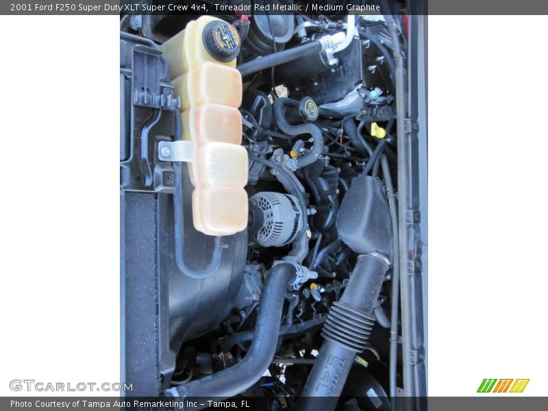 Toreador Red Metallic / Medium Graphite 2001 Ford F250 Super Duty XLT Super Crew 4x4