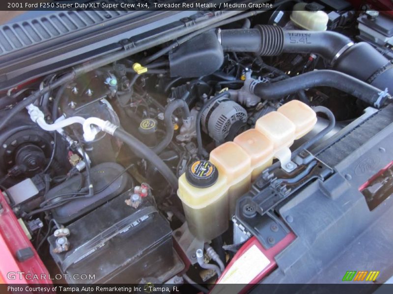 Toreador Red Metallic / Medium Graphite 2001 Ford F250 Super Duty XLT Super Crew 4x4