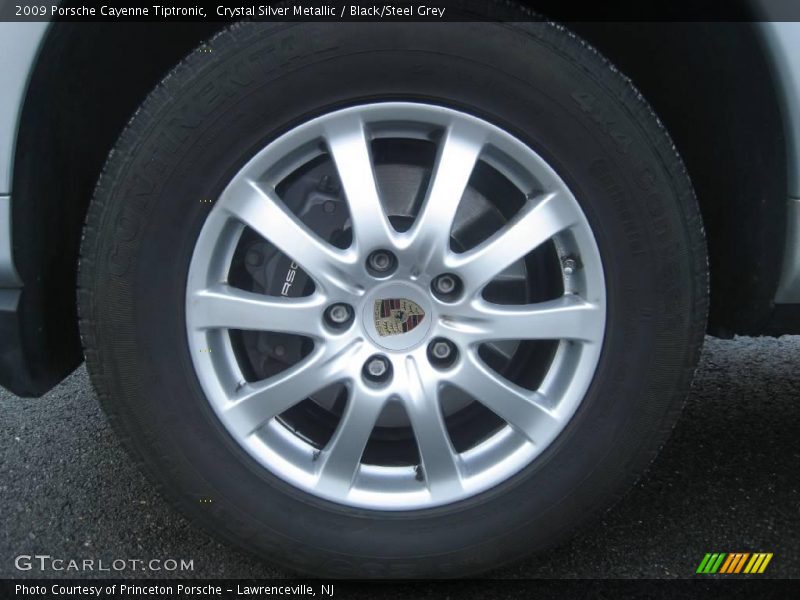 Crystal Silver Metallic / Black/Steel Grey 2009 Porsche Cayenne Tiptronic