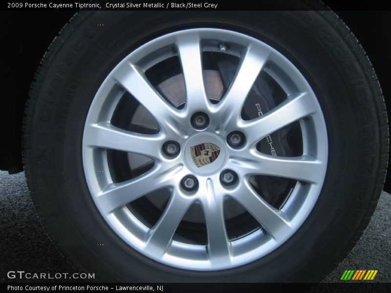 Crystal Silver Metallic / Black/Steel Grey 2009 Porsche Cayenne Tiptronic