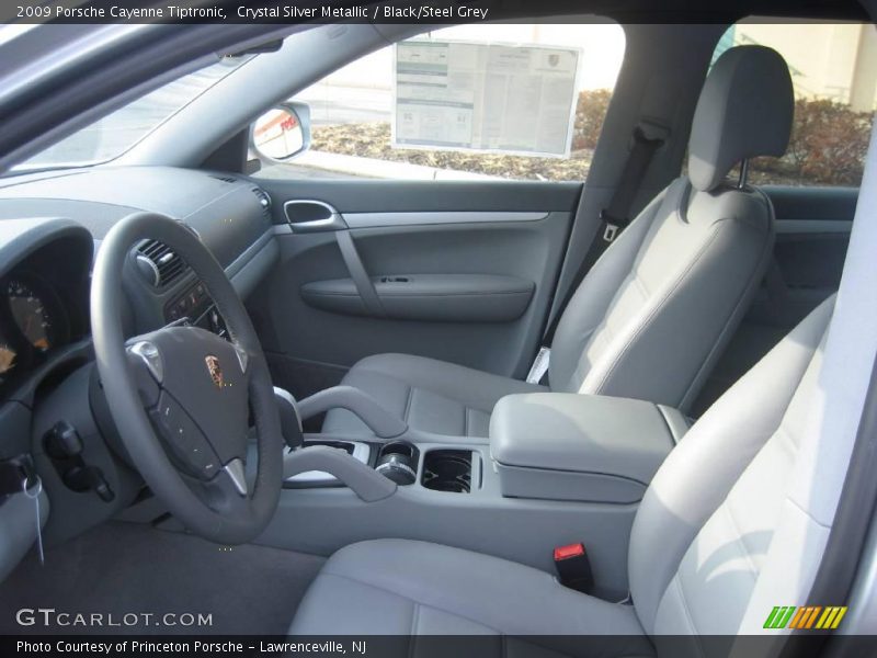 Crystal Silver Metallic / Black/Steel Grey 2009 Porsche Cayenne Tiptronic