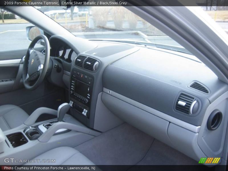 Crystal Silver Metallic / Black/Steel Grey 2009 Porsche Cayenne Tiptronic