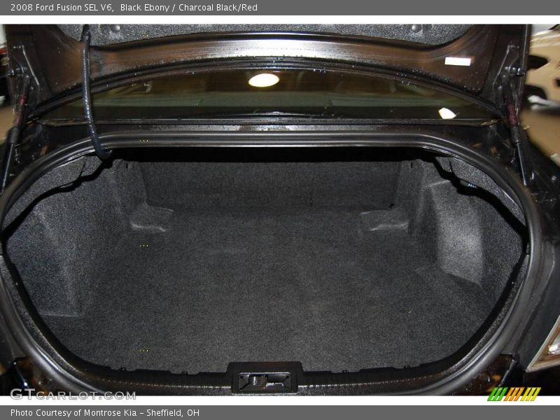 Black Ebony / Charcoal Black/Red 2008 Ford Fusion SEL V6