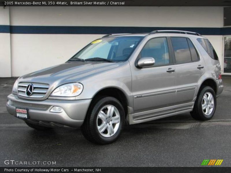 Brilliant Silver Metallic / Charcoal 2005 Mercedes-Benz ML 350 4Matic