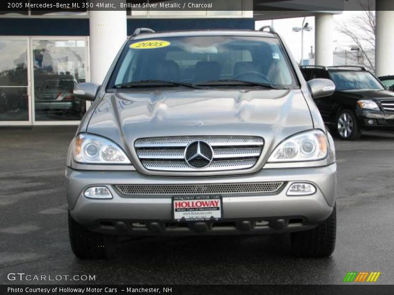 Brilliant Silver Metallic / Charcoal 2005 Mercedes-Benz ML 350 4Matic