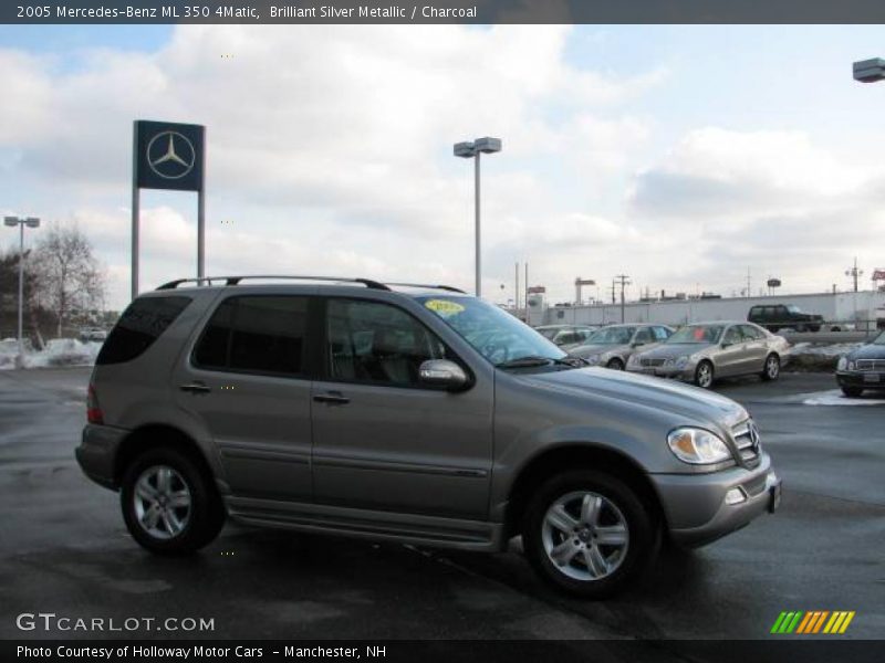 Brilliant Silver Metallic / Charcoal 2005 Mercedes-Benz ML 350 4Matic