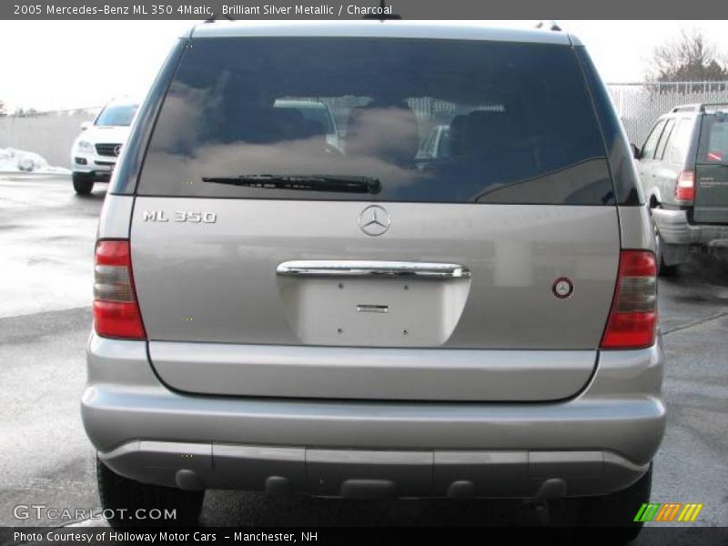 Brilliant Silver Metallic / Charcoal 2005 Mercedes-Benz ML 350 4Matic