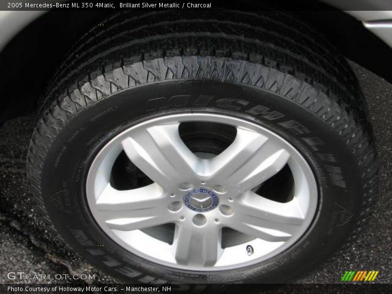 Brilliant Silver Metallic / Charcoal 2005 Mercedes-Benz ML 350 4Matic