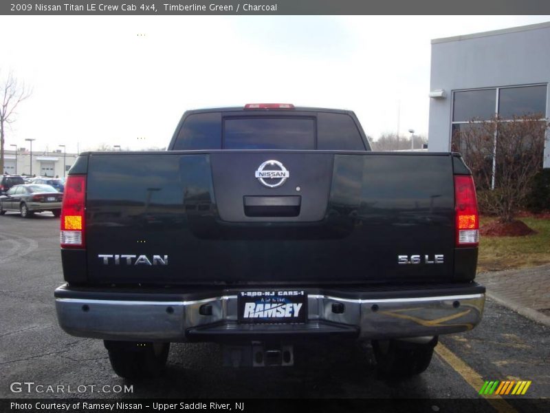 Timberline Green / Charcoal 2009 Nissan Titan LE Crew Cab 4x4