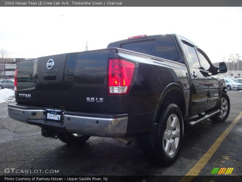 Timberline Green / Charcoal 2009 Nissan Titan LE Crew Cab 4x4
