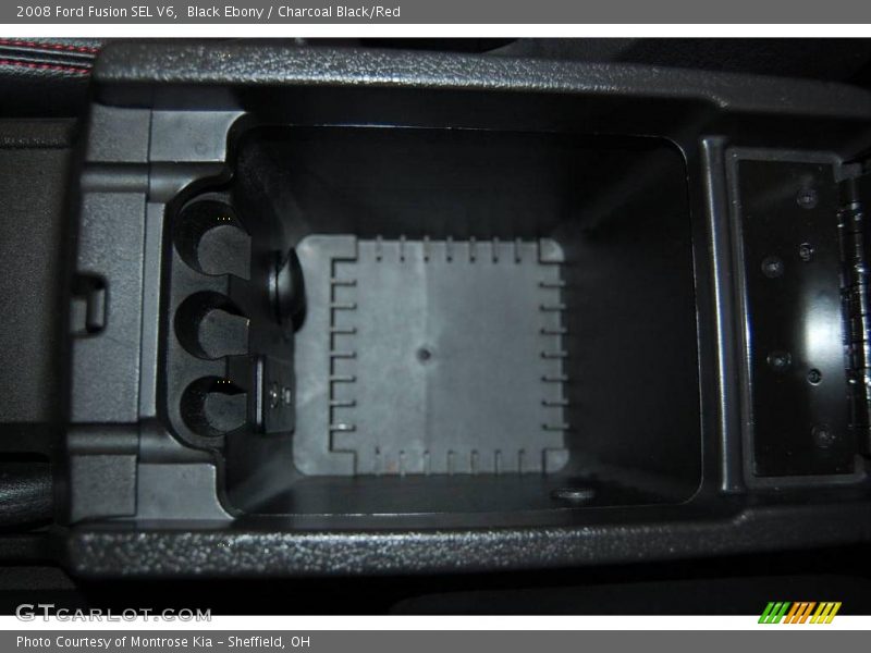 Black Ebony / Charcoal Black/Red 2008 Ford Fusion SEL V6