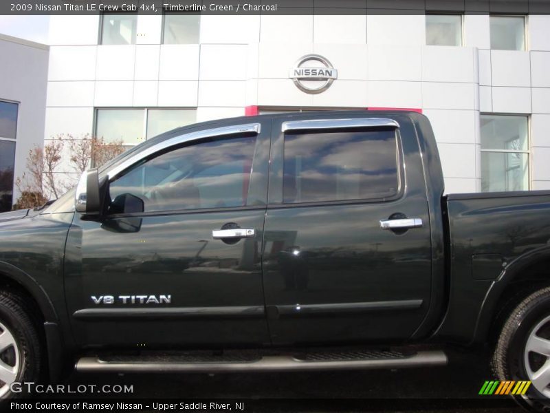 Timberline Green / Charcoal 2009 Nissan Titan LE Crew Cab 4x4