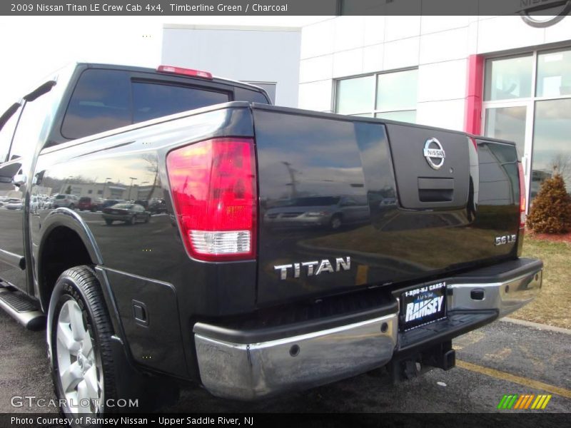 Timberline Green / Charcoal 2009 Nissan Titan LE Crew Cab 4x4