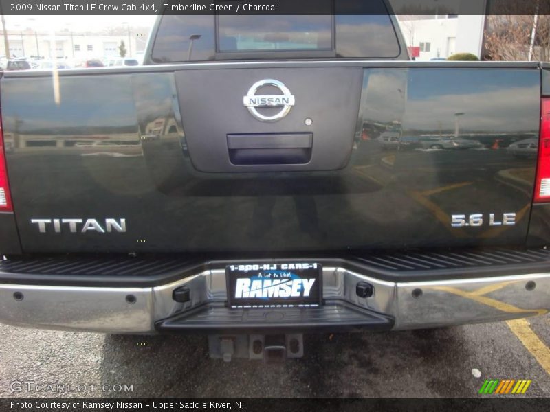 Timberline Green / Charcoal 2009 Nissan Titan LE Crew Cab 4x4