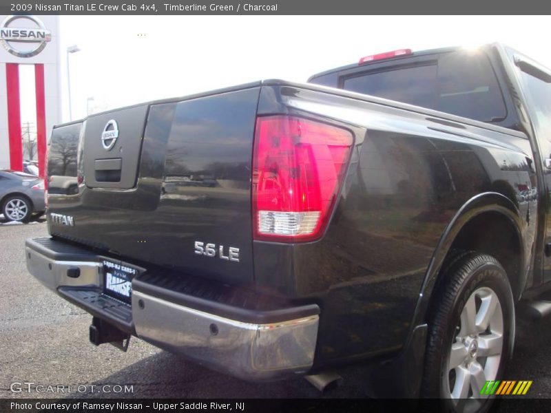 Timberline Green / Charcoal 2009 Nissan Titan LE Crew Cab 4x4