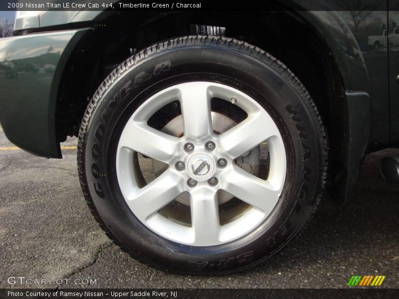 Timberline Green / Charcoal 2009 Nissan Titan LE Crew Cab 4x4