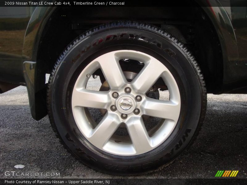 Timberline Green / Charcoal 2009 Nissan Titan LE Crew Cab 4x4