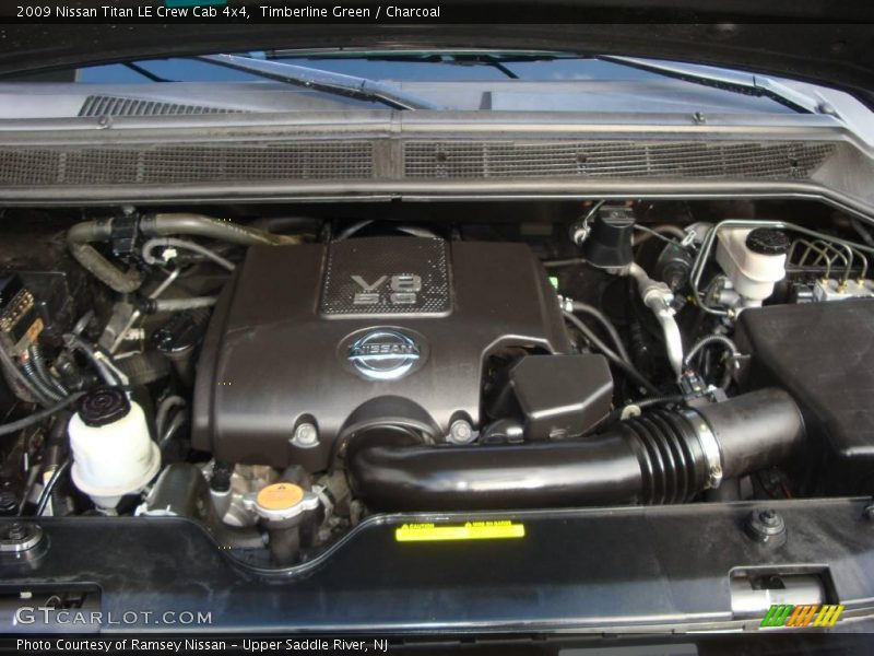 Timberline Green / Charcoal 2009 Nissan Titan LE Crew Cab 4x4