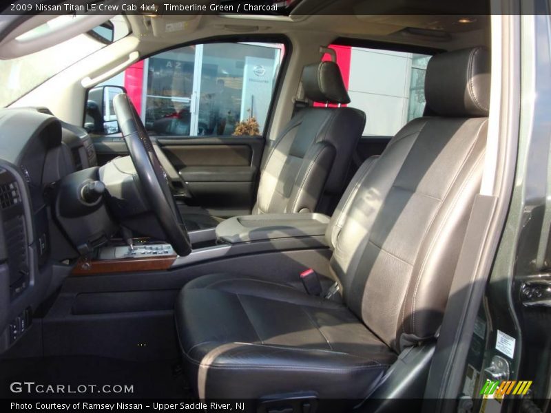 Timberline Green / Charcoal 2009 Nissan Titan LE Crew Cab 4x4