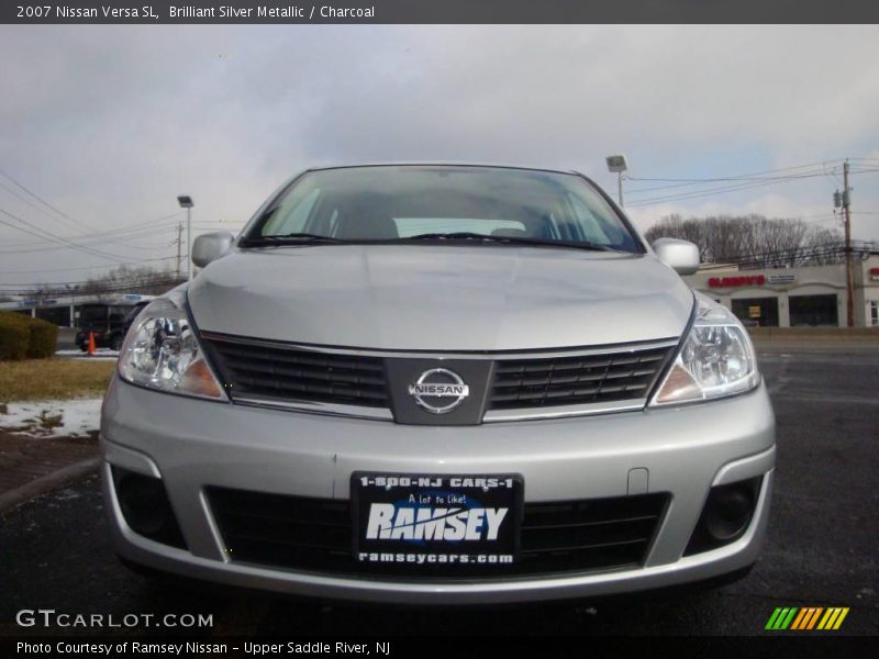 Brilliant Silver Metallic / Charcoal 2007 Nissan Versa SL