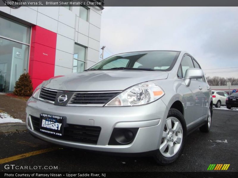 Brilliant Silver Metallic / Charcoal 2007 Nissan Versa SL