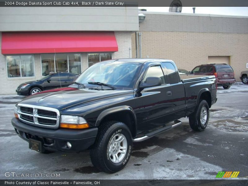 Black / Dark Slate Gray 2004 Dodge Dakota Sport Club Cab 4x4