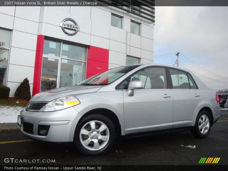 Brilliant Silver Metallic / Charcoal 2007 Nissan Versa SL