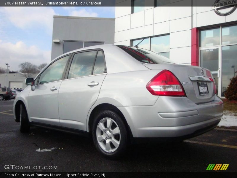 Brilliant Silver Metallic / Charcoal 2007 Nissan Versa SL