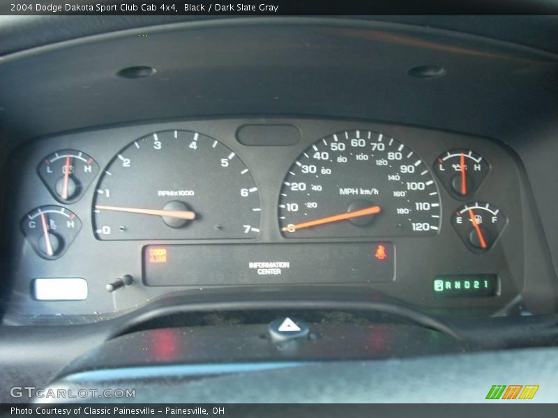 Black / Dark Slate Gray 2004 Dodge Dakota Sport Club Cab 4x4