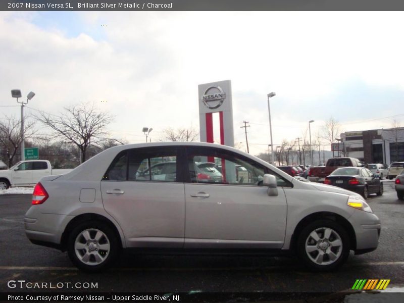 Brilliant Silver Metallic / Charcoal 2007 Nissan Versa SL