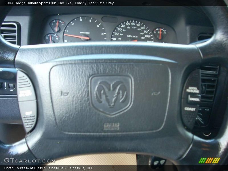 Black / Dark Slate Gray 2004 Dodge Dakota Sport Club Cab 4x4