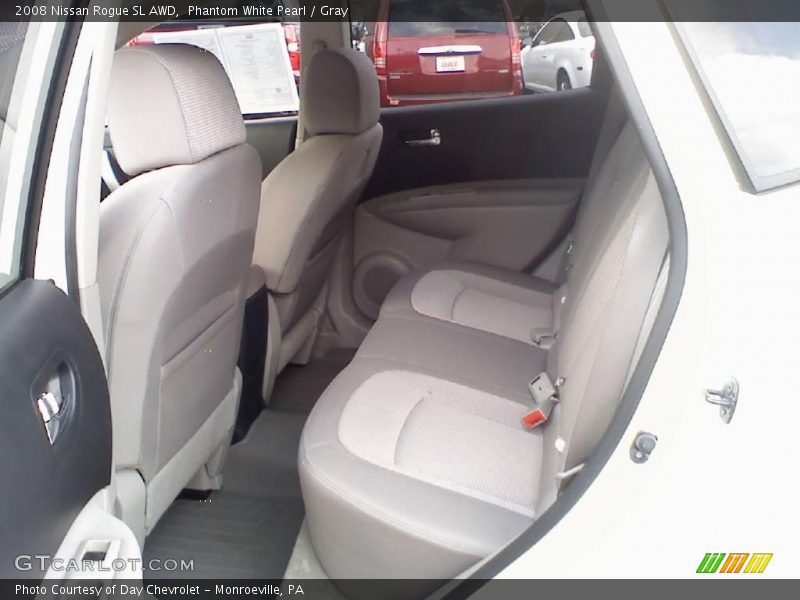 Phantom White Pearl / Gray 2008 Nissan Rogue SL AWD