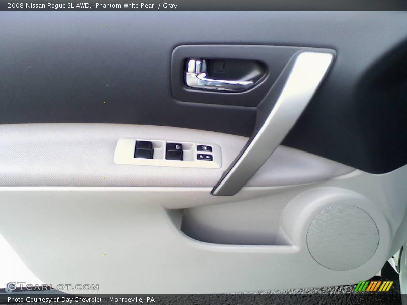 Phantom White Pearl / Gray 2008 Nissan Rogue SL AWD