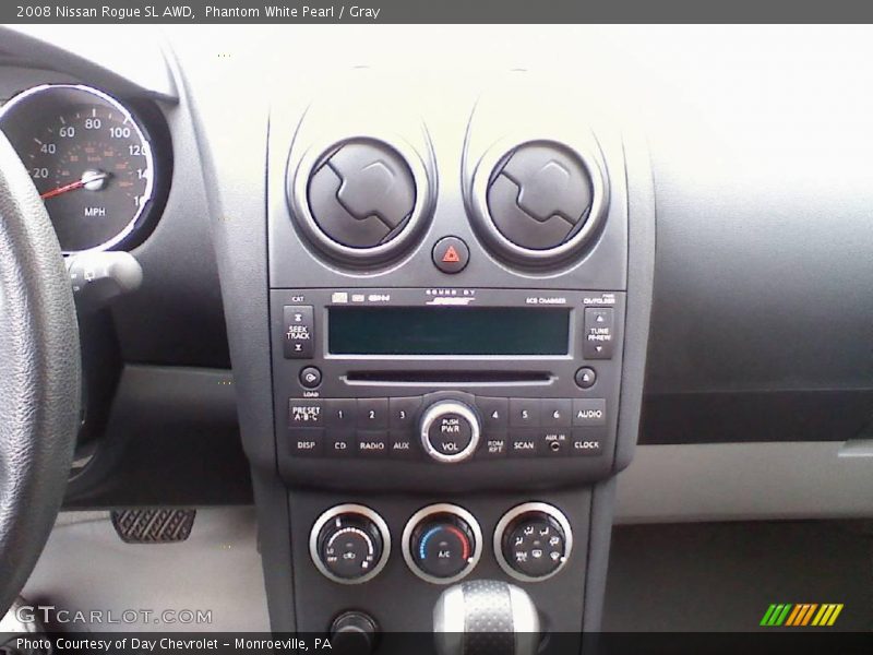 Phantom White Pearl / Gray 2008 Nissan Rogue SL AWD