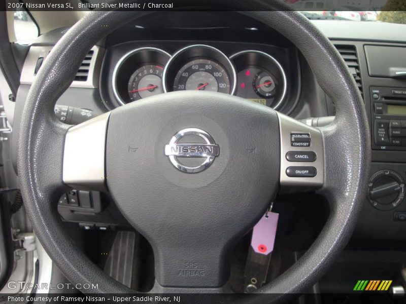 Brilliant Silver Metallic / Charcoal 2007 Nissan Versa SL