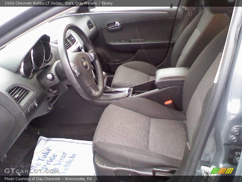 Dark Gray Metallic / Ebony 2009 Chevrolet Malibu LT Sedan