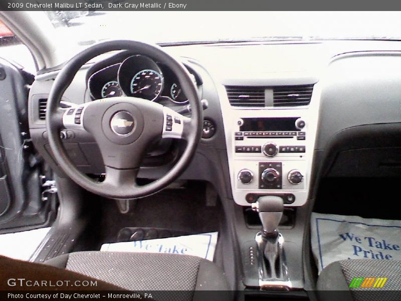 Dark Gray Metallic / Ebony 2009 Chevrolet Malibu LT Sedan