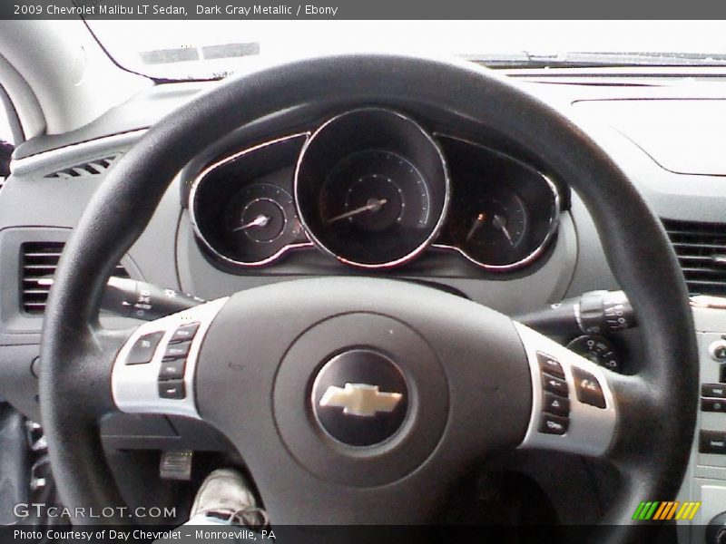Dark Gray Metallic / Ebony 2009 Chevrolet Malibu LT Sedan