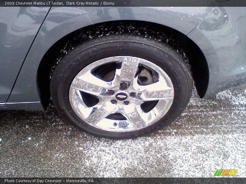 Dark Gray Metallic / Ebony 2009 Chevrolet Malibu LT Sedan