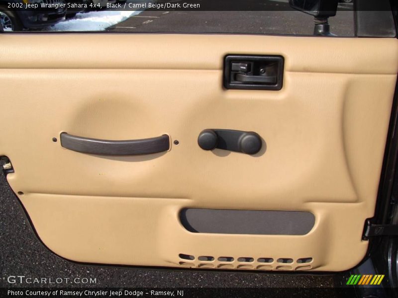 Black / Camel Beige/Dark Green 2002 Jeep Wrangler Sahara 4x4