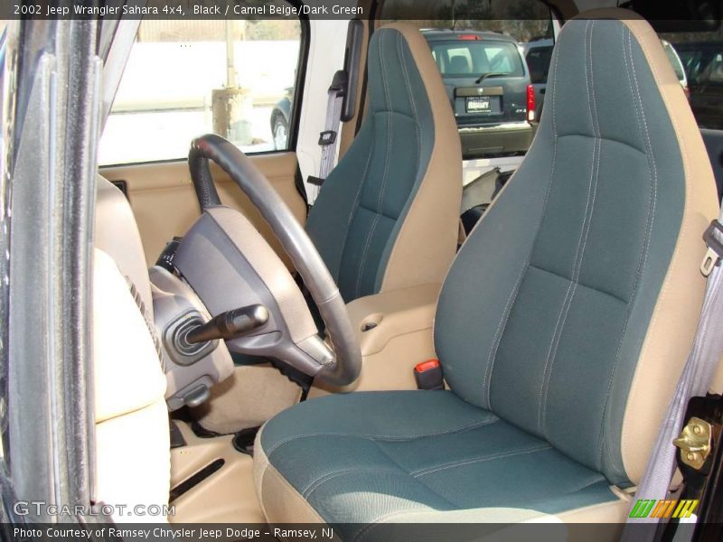 Black / Camel Beige/Dark Green 2002 Jeep Wrangler Sahara 4x4
