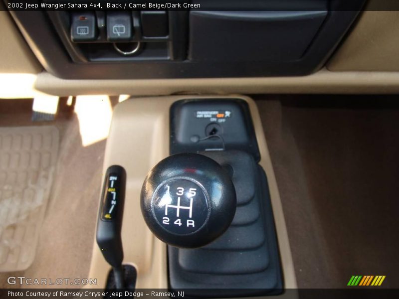 Black / Camel Beige/Dark Green 2002 Jeep Wrangler Sahara 4x4