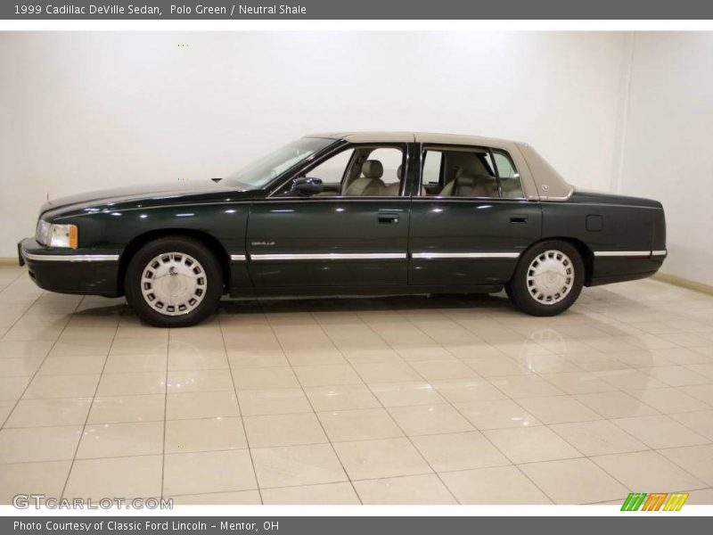 Polo Green / Neutral Shale 1999 Cadillac DeVille Sedan