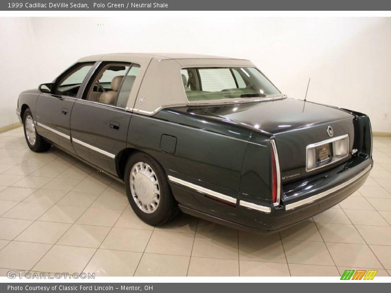 Polo Green / Neutral Shale 1999 Cadillac DeVille Sedan