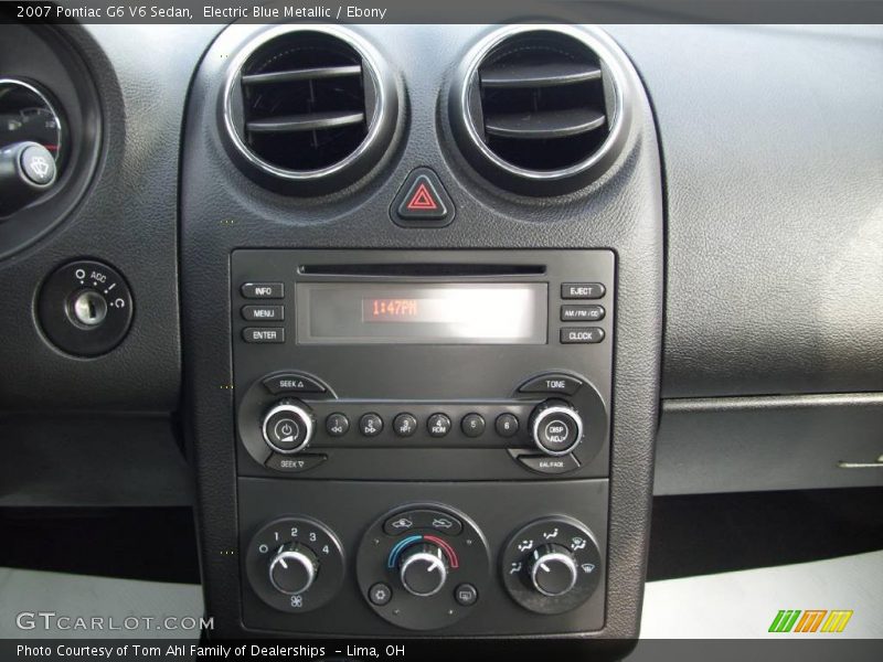 Electric Blue Metallic / Ebony 2007 Pontiac G6 V6 Sedan