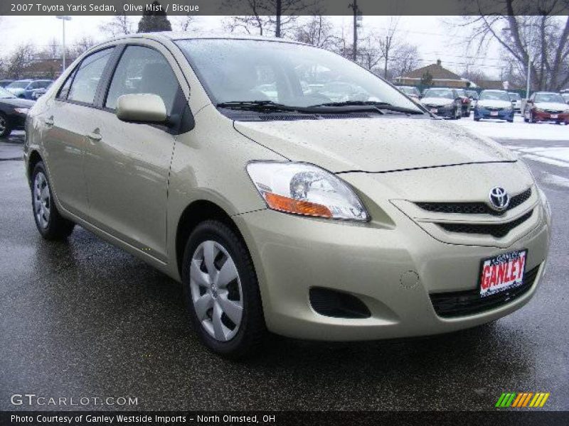 Olive Mist / Bisque 2007 Toyota Yaris Sedan